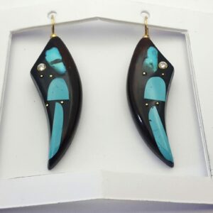 BO dogon turquoise ébène