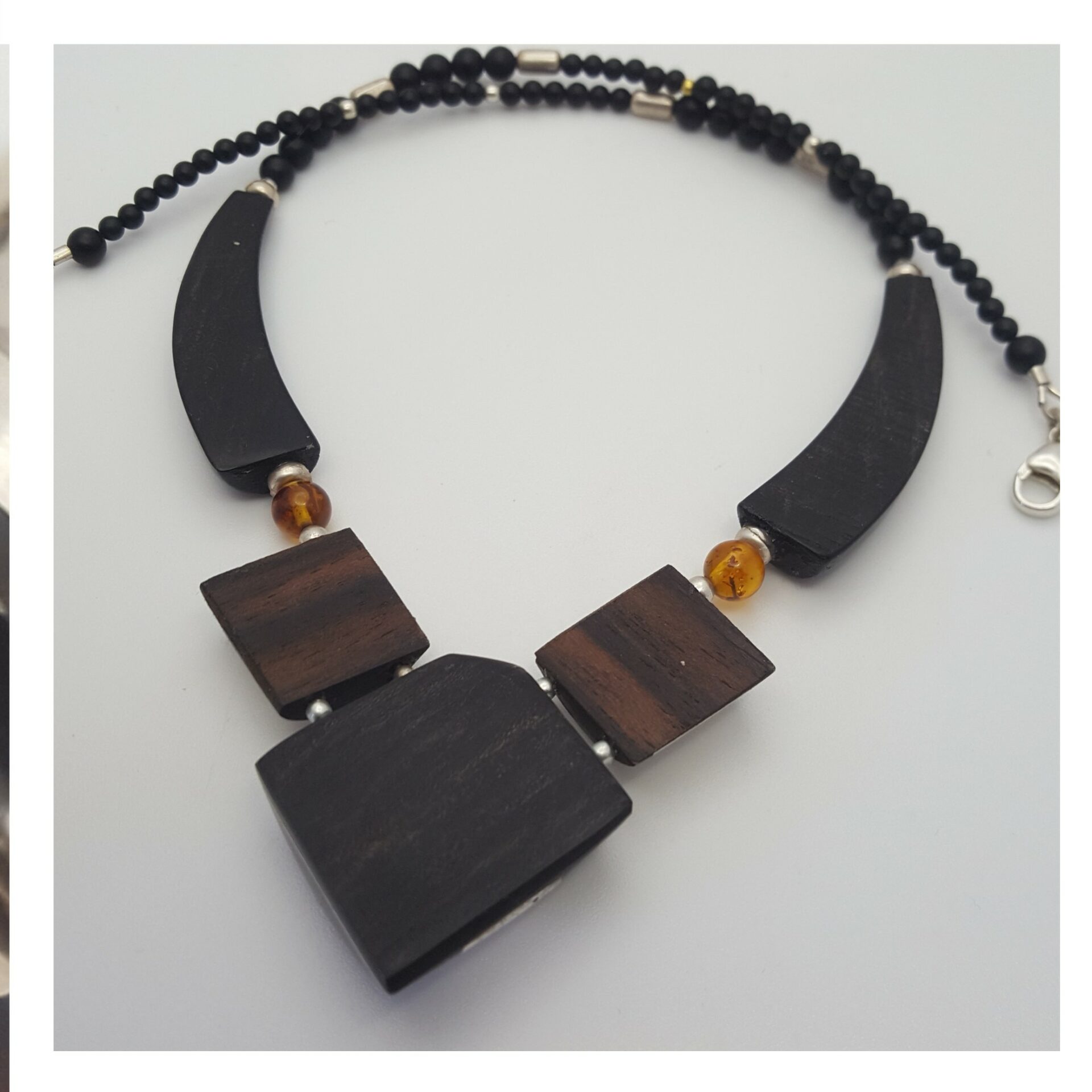 Collier Ambre "losange" – Image 4