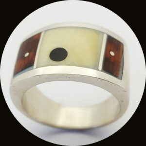 bague soleil noir fon noir