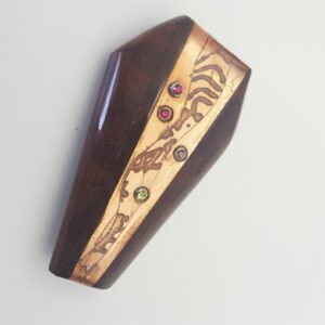 Broche bronze petits cristaux