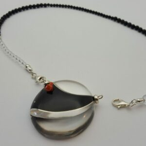 collier corail cristal m&daillon