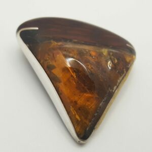 broche amourette ambre