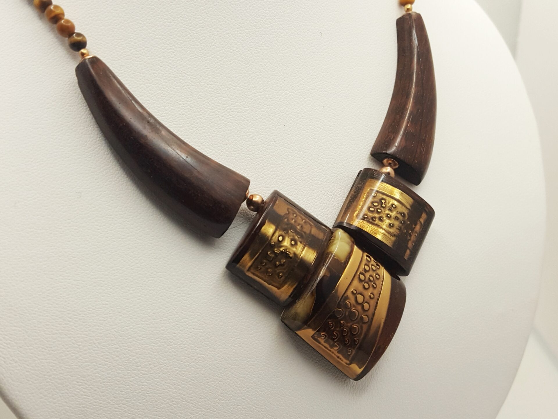 collier amourette ambre trois éléments