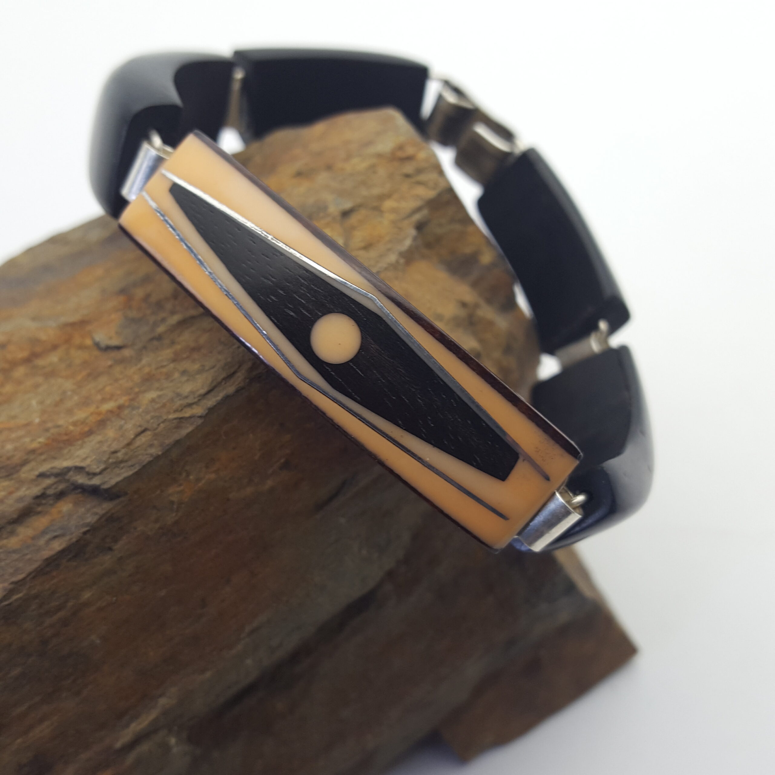 bracelet orange Ebène et couleur